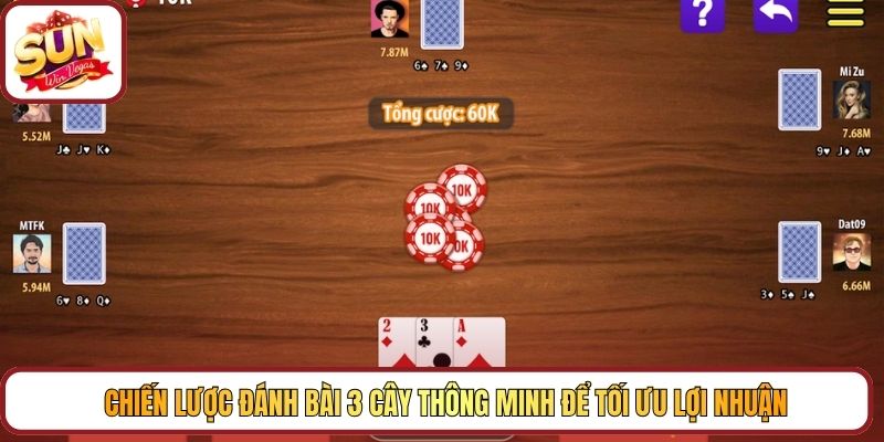Chiến lược đánh bài 3 cây thông minh để tối ưu lợi nhuận
