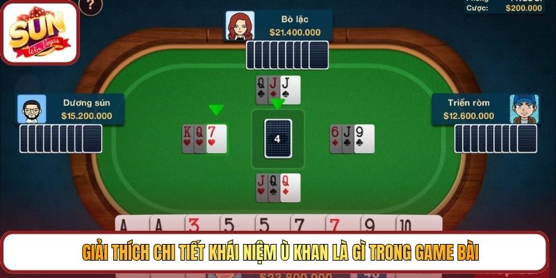 Giải thích chi tiết khái niệm Ù Khan là gì trong game bài