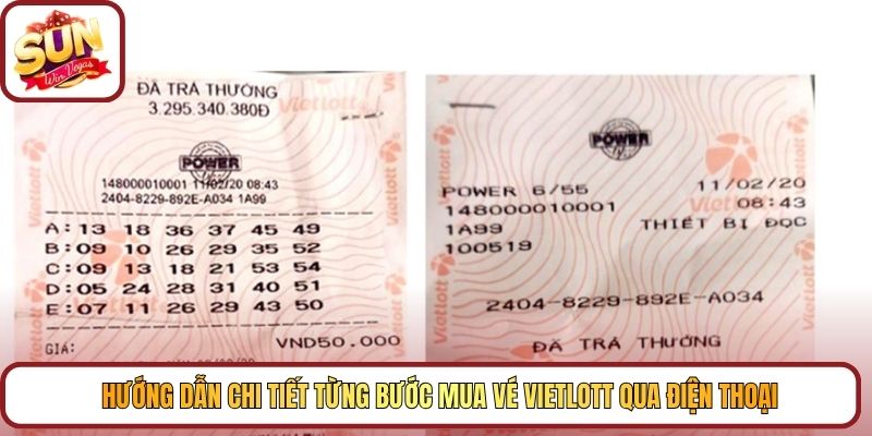 Hướng dẫn chi tiết từng bước mua vé Vietlott qua điện thoại