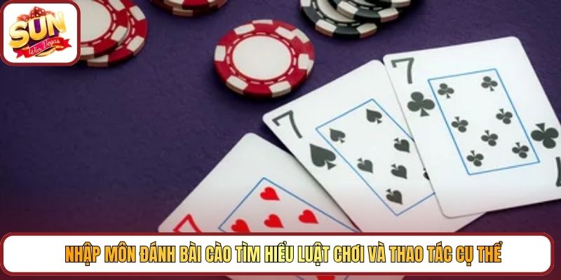 Nhập môn đánh bài cào tìm hiểu luật chơi và thao tác cụ thể