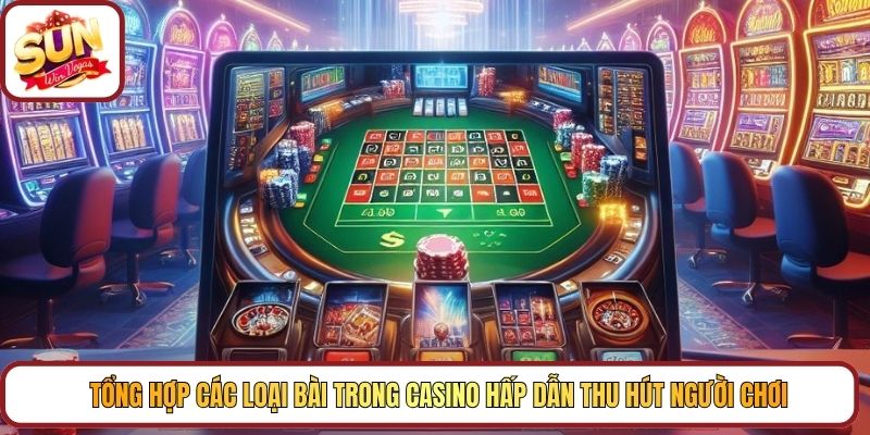 Tổng hợp các loại bài trong casino hấp dẫn thu hút người chơi
